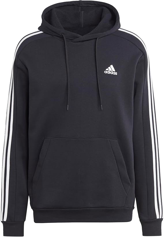 fleece 3-stripes full-zip hoodie mens